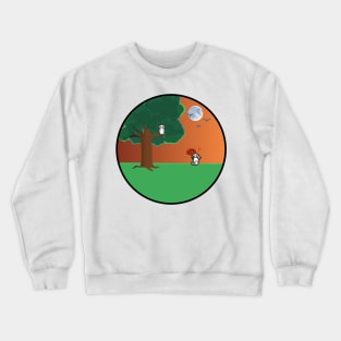 Bunny loves Owl - Dusk Crewneck Sweatshirt